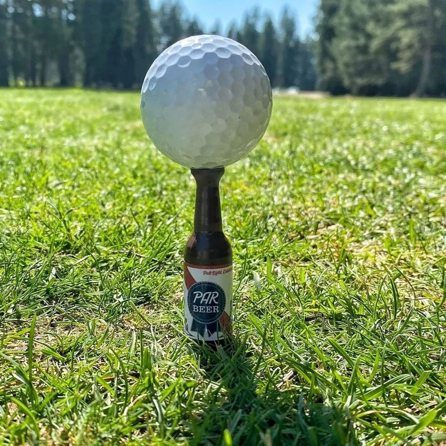2023 transfronterizo nuevo Mini botella de cerveza Golf Tees resina tierra tapón botella fábrica al por mayor