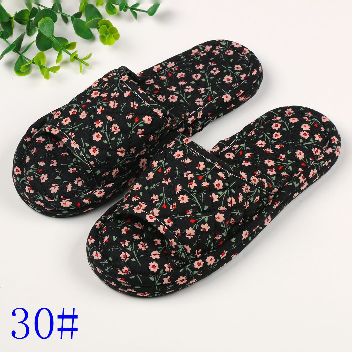 삼겹 꽃무늬 원단 여성용 30수