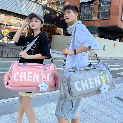 2024 short-distance travel bag men's large-capacity portable luggage bag business trip lightweight travel bag sports training fitness bag