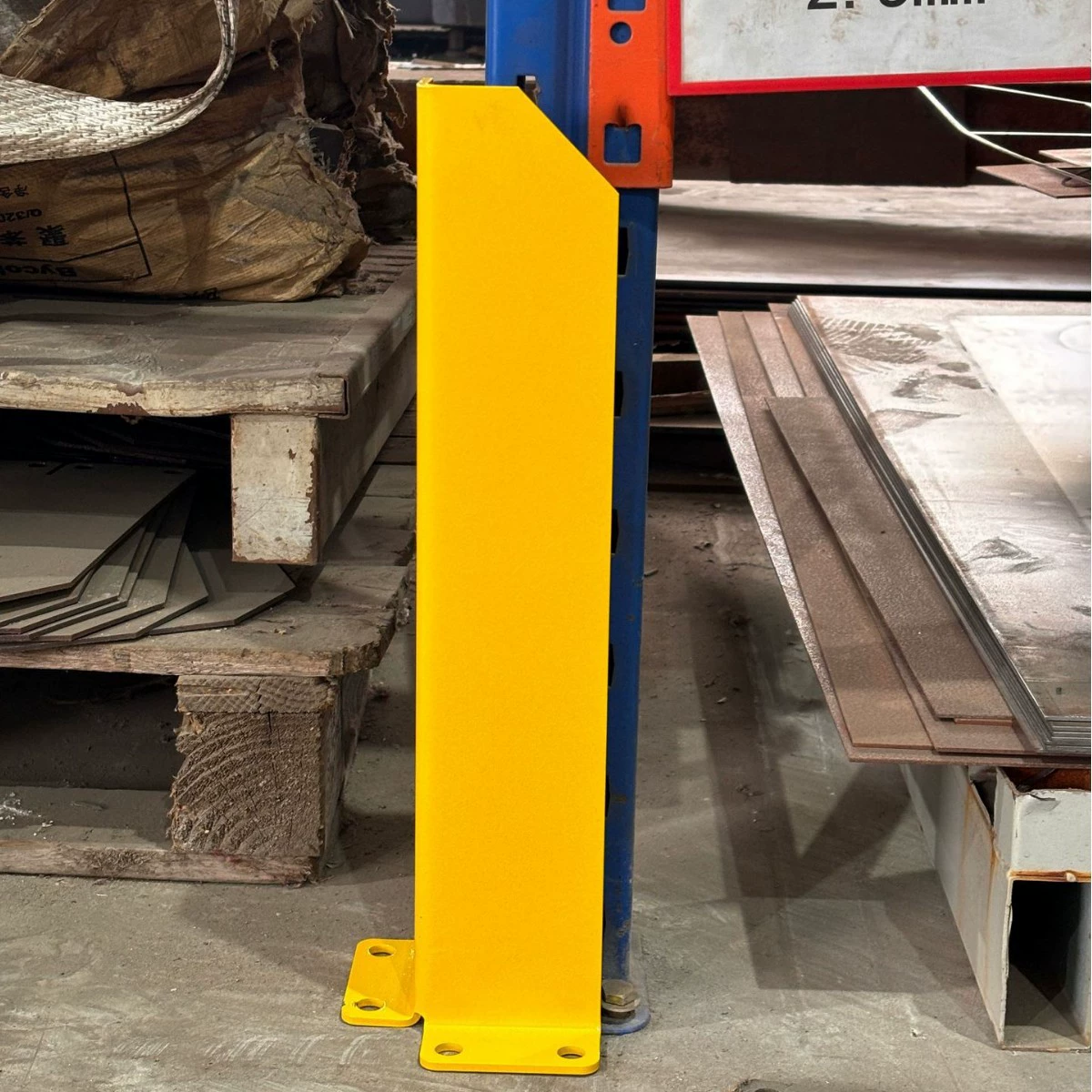 Полка-колонна с противоударной ножкой, усиленный соединитель колонны, перегородка колонны, защита от столкновений с вилочным погрузчиком, L-образная, U-образная, может быть изготовлена по индивидуальному заказу