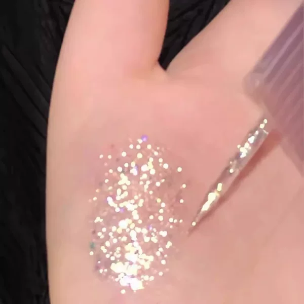 Shiny liquid eye shadow a drop of tears super flash fine flash net red sequins flash waterproof highlight brightening monochrome eye makeup