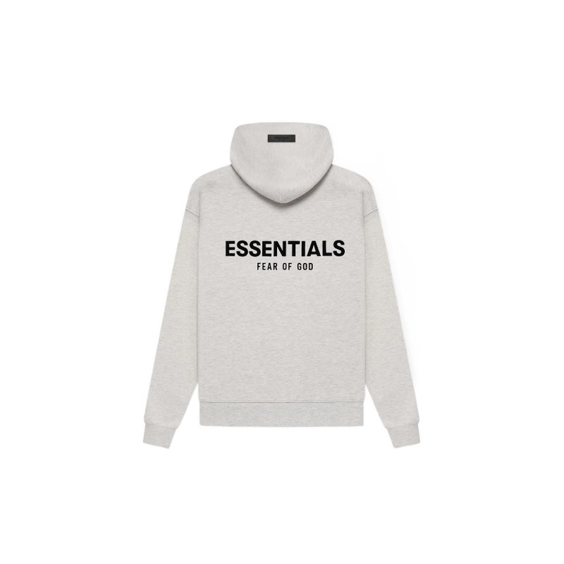 22Ss-High-End Original Essentials Cross-Border Front and Rear Flocking Print Men's Hooded Trendy Brand Loose Hooded