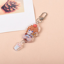 亚克力钥匙扣车钥匙定制漫展周边小挂件创意照片卡通钥匙链小礼品