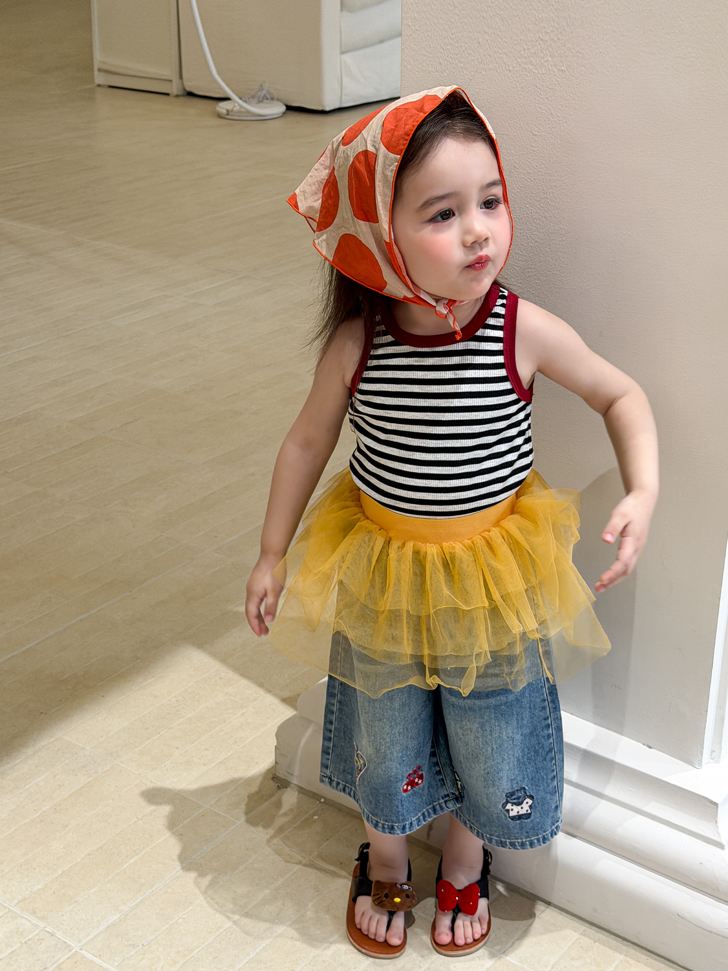 Sugar Pear ropa infantil chaleco de verano delgado 2026 ropa infantil casual A hija hija