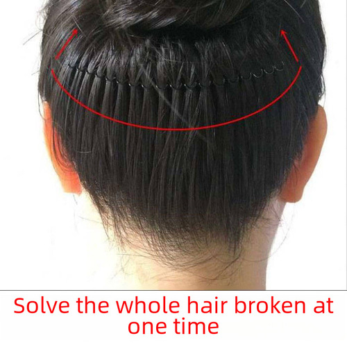 Hair Breakage Remedy Organizer, Frizz Control Clips, Top Clips, Fixed Insert Comb Hair Pins for Women, Hair Dandruff Prevention, Styling Hair Comb Edge Clips