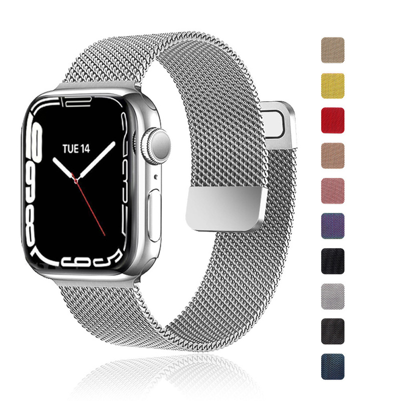 For Apple Watch Apple iwatch Series Two-section Magnetic Stainless Steel Milanese Nice Strap Wristband For Apple Watch Apple iwatch Series Two-section Magnetic Stainless Steel Milanese Nice Strap Wristband