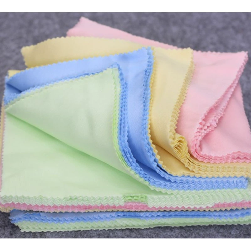 Wholesale Needle Three Rock Glasses Cloth Mobile Phone Screen Cleaning Hot Pot Catering Wipe Large Size Fiber Packaging Glass Cloth