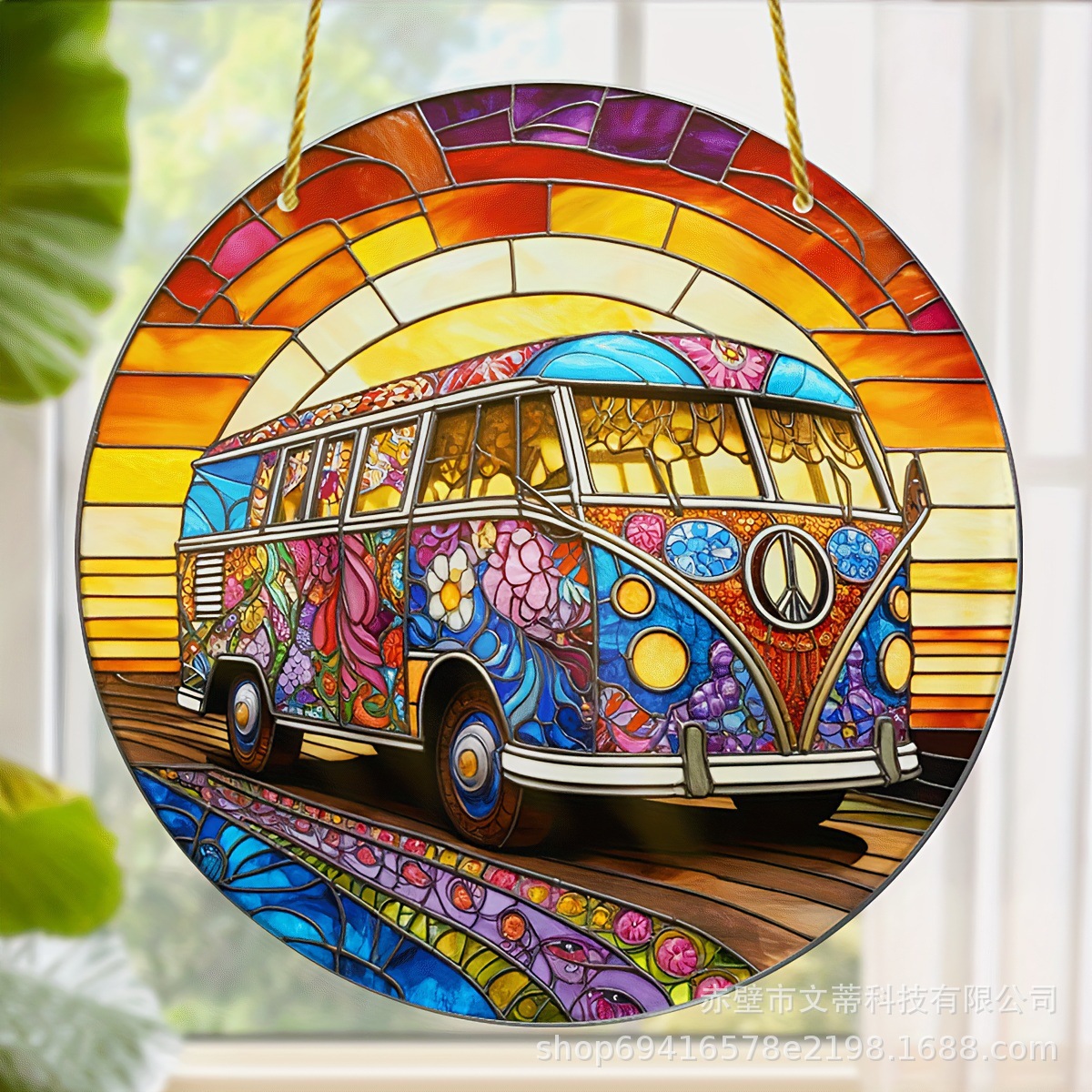 Bohemia acrílico tortuga hadas búho playa rana pintada autobús colgante
