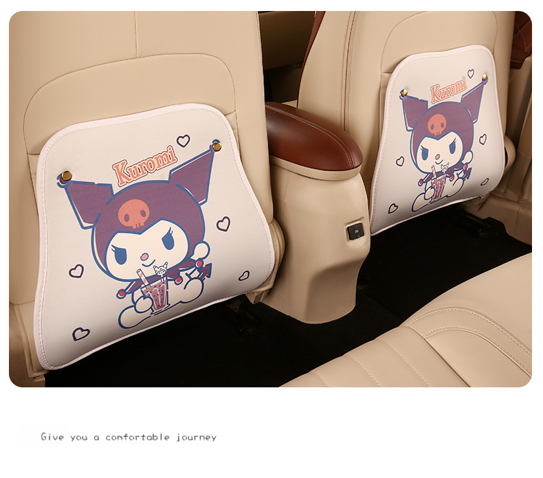 Little Witch Ladies Cute Cartoon Chair Back Anti-kick Cushion Four Seasons Suspension Car Seat Chair Back Anti-fouling Cushion