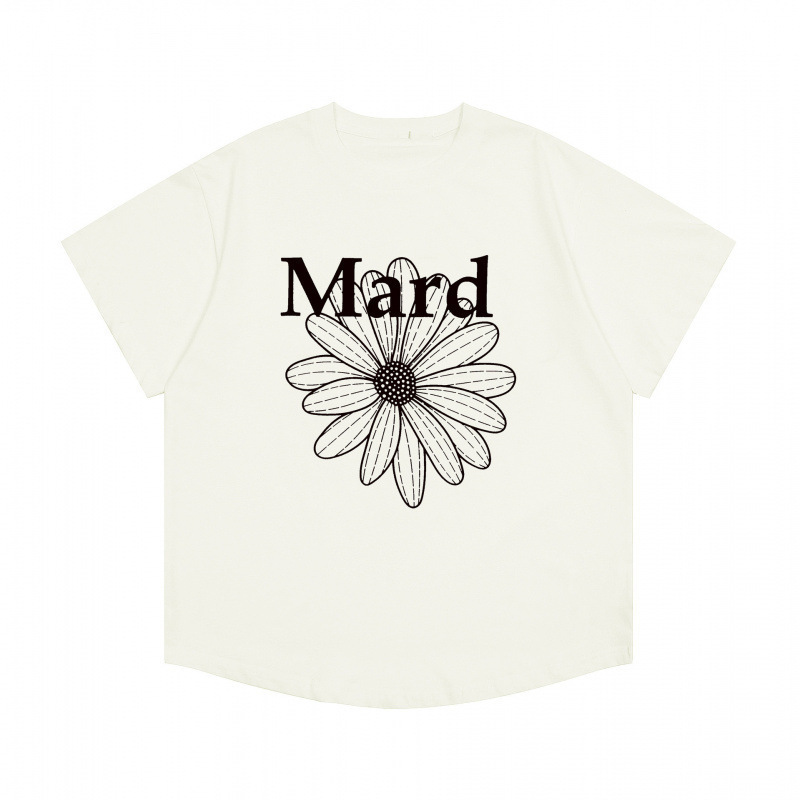【カウンター品質】韓国マルディトレンドブランド半袖Tシャツリトルデイジードーマンプリントラウンドネックピュアコットンクロスボーダー|undefined
