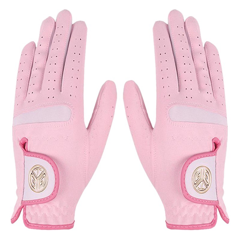 Guantes de golf de microfibra de tela de protección solar transpirable resistente al desgaste guantes de golf lavables con LOGO