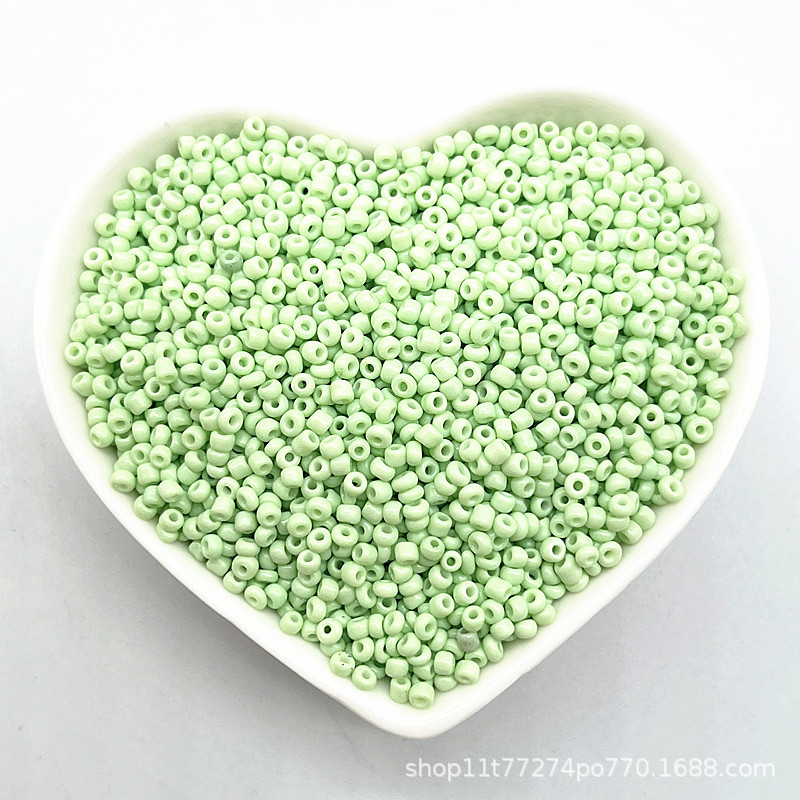 2/3/4mm color sólido vidrio pequeño arroz cuentas DIY hecho a mano collar pulsera joyería accesorios (15g un paquete)