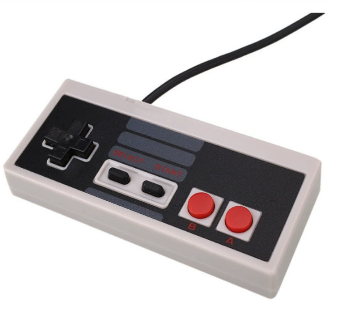 Классическая версия контроллера игры Nes Красная и белая проводная игровая приставка контроллер WII компьютер ПК контроллер оптом