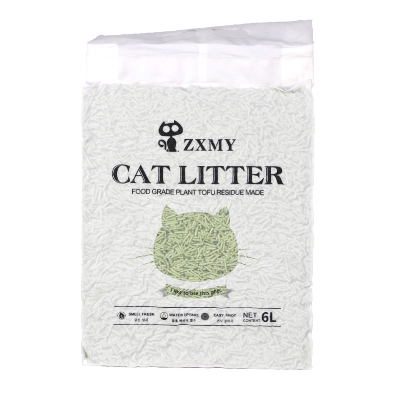 arena de tofu transfronteriza arena de tofu de gato inodoro arena de tofu de gato arena mixta arena de tofu de agua aglomerada arena de gato arena de té verde arena de tofu envasado al vacío