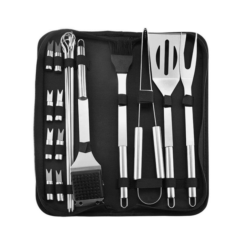 Amazon BBQ acero inoxidable Oxford fabricantes set de parrilla al aire libre en stock set de herramientas de parrilla