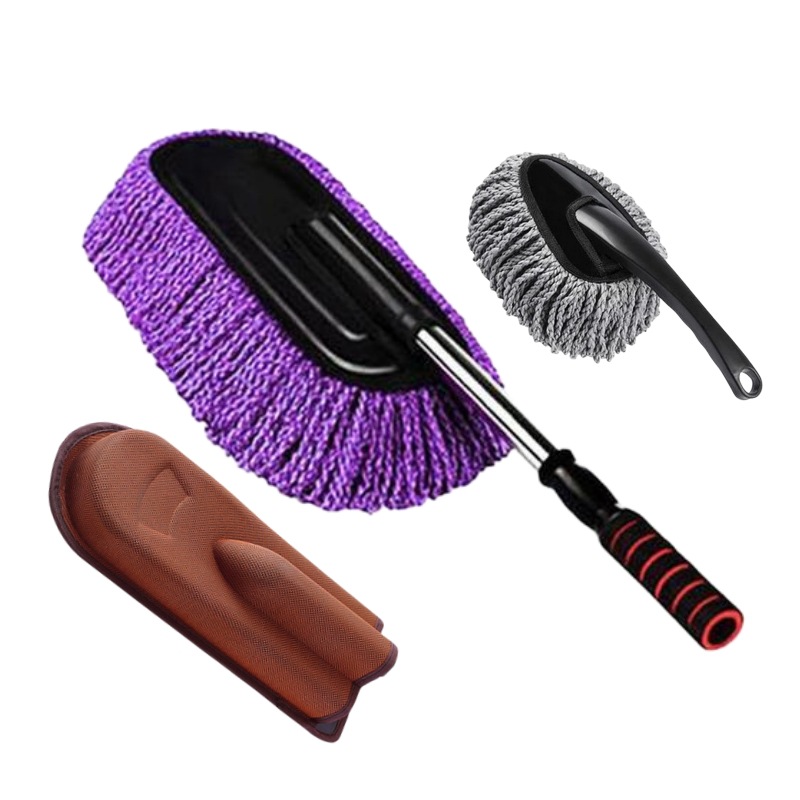 보라색 대형 브러시 [접이식] + 브러시 상자 + 소형 브러시