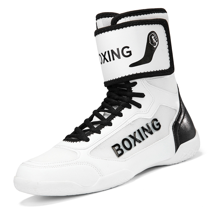 Foreign trade source factory direct new men's indoor Sanda fighting training wrestling shoes non-slip wear-resistant boxing shoes