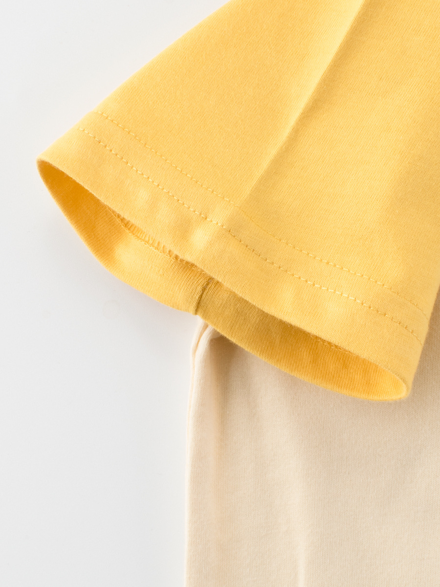 27kids camiseta de manga corta de verano para niños nuevo top raglán para niños estilo occidental ropa para niños de dibujos animados cabello de una pieza