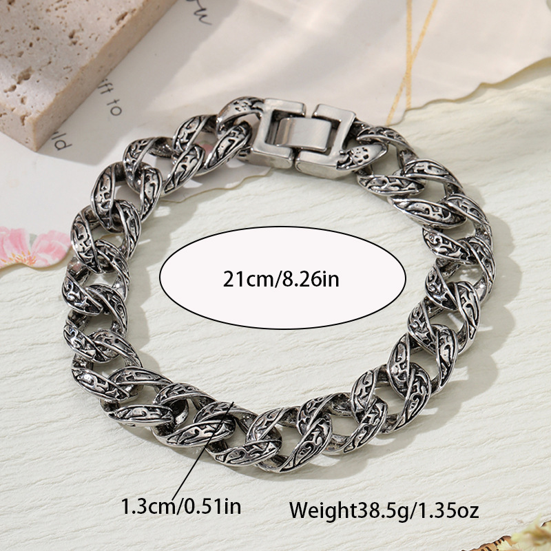 Yun Brocade cross-border ventas vintage pulsera de dragón hip hop personalidad masculina pulsera tótem hip hop punk fabricantes exclusivos
