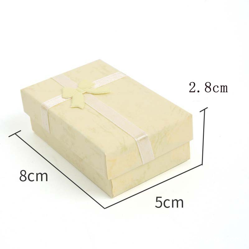 Caja de joyas de la cubierta del cielo y la tierra, serie de papeles de nube, pernos de orejas, taladro de regalo al por mayor, caja de embalaje de joyas de arco de fábrica