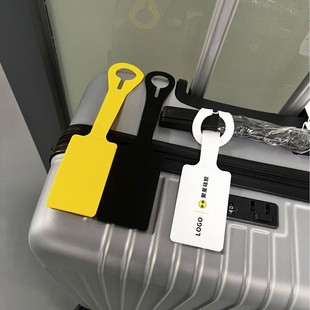 Factory direct silicone luggage tag check card boarding pass bag anti-lost buckle luggage tag multi-color optional