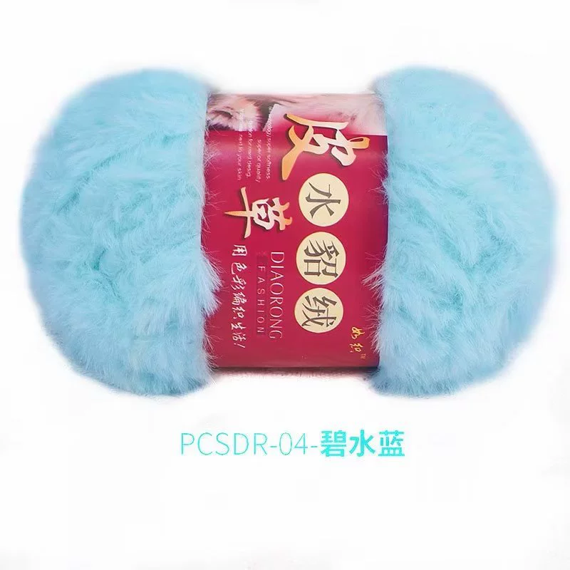 Velvet Knit Multi-Use Set, Handmade Hat & Scarf Yarn, 100 g, Soft Plush Texture