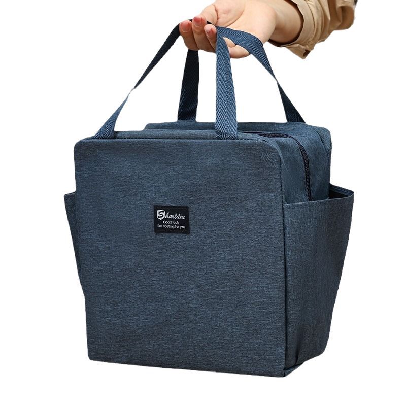 Nuevo comercio exterior explosivo bolsillo doble de gran capacidad bolsa de almuerzo de aislamiento térmico bolsa de almuerzo de trabajo con bolsa de almuerzo caliente transfronterizo