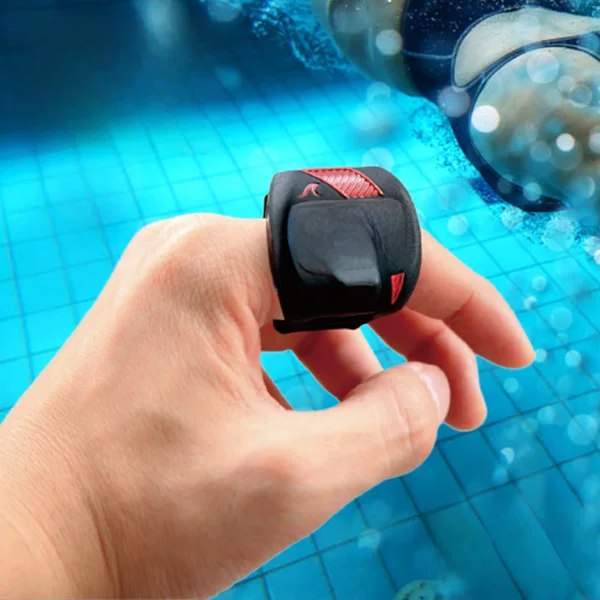 New Swimming Waterproof One-Hand Stopwatch Fingertip Swimming Watch Ring Sports Waterproof Diving Training Coach Stopwatch