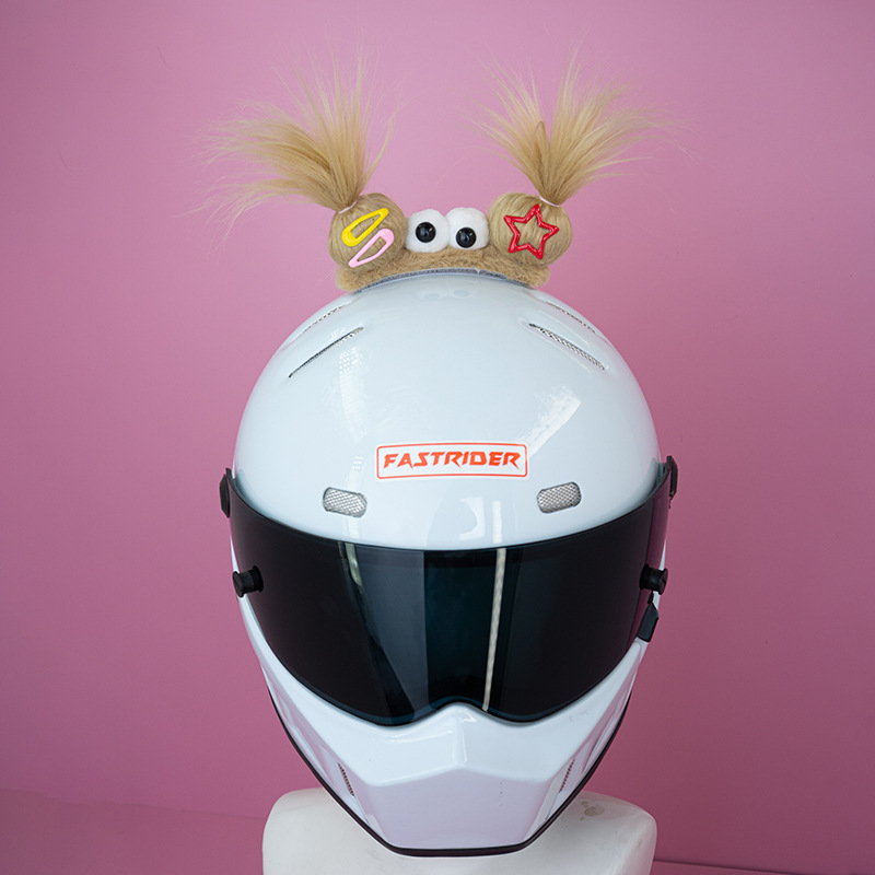 Helmet Decoration Three Lucky Babies Ornament Electric Car Helmet Accessories