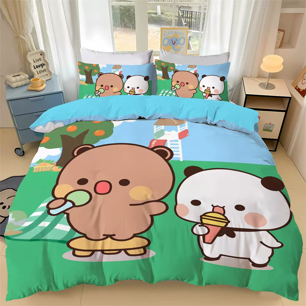 一二布布来图定制 A类四件套床上用品卡通学生三件套被套一件代发