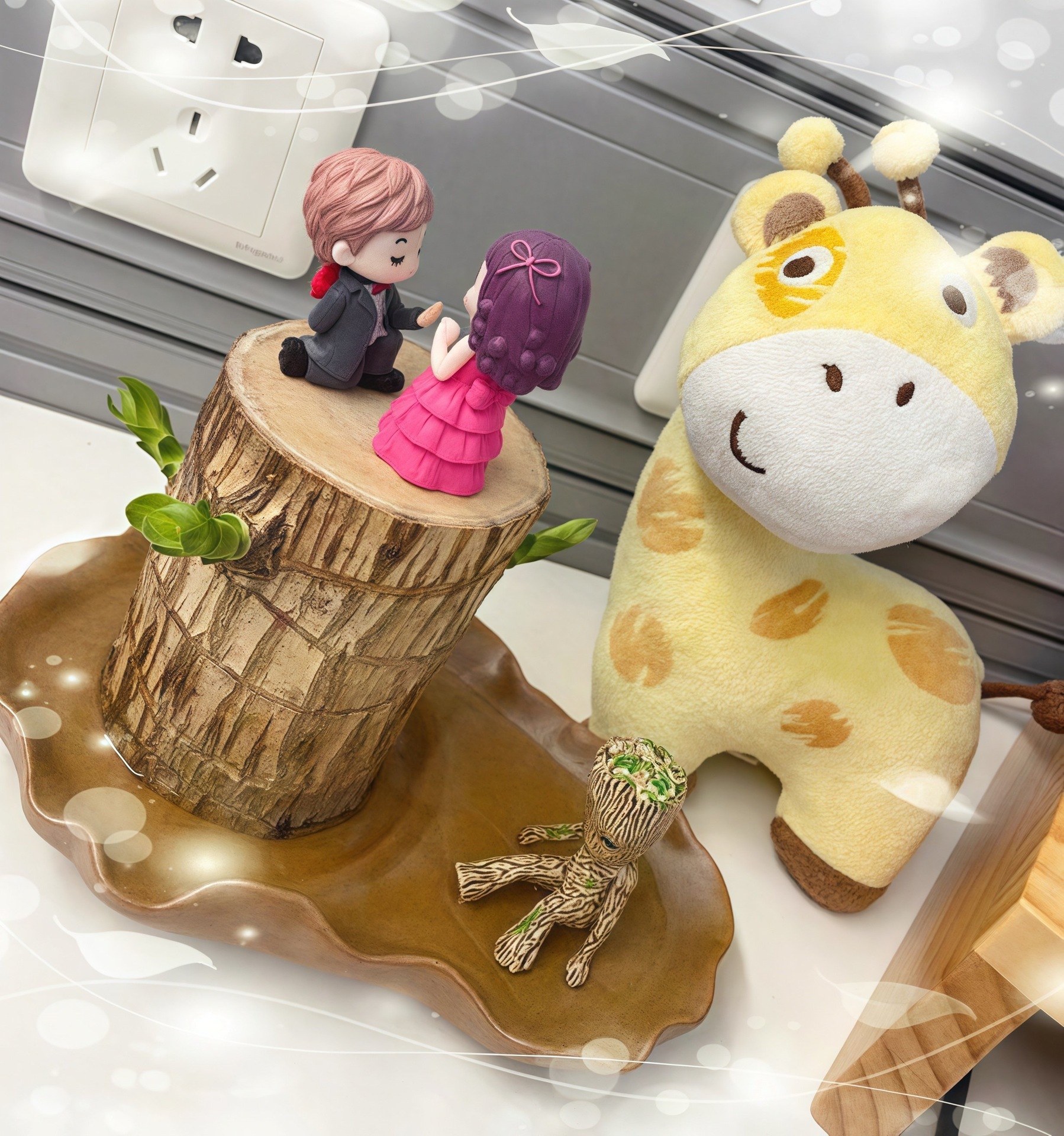 인기 굵은 [빠른 개화 및 발아] 브라질우드 + 프로포즈 + 그루트 + 연잎 대야 / 액체 전달