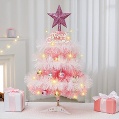 ミニクリスマスツリー新しいクロスボーダー 45/60 センチメートルピンククリスマス装飾デスクトップショッピングモールホームクリスマス装飾品