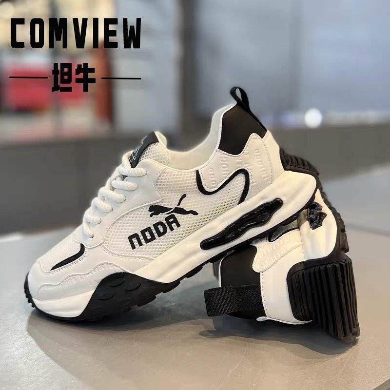Comview Tan Niu 2025 New Mesh Versatile Breathable Running Shoes Trendy Soft Sole Fashion Casual Shoes