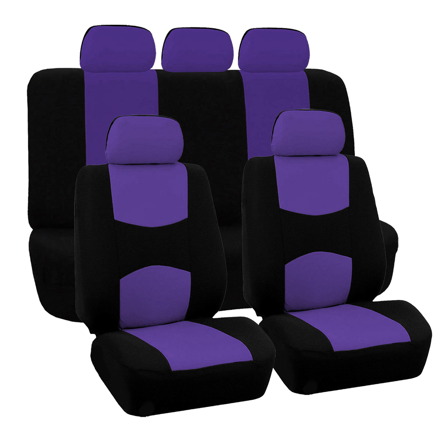 Funda universal plana para asientos de coche de 5 plazas para exportación de comercio exterior a Amazon Europa, América, México, Rusia, temu