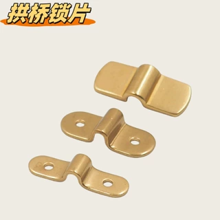 纯铜精铸日式拱桥礼盒木盒提手黄铜材质DIY手工皮具五金可配螺丝