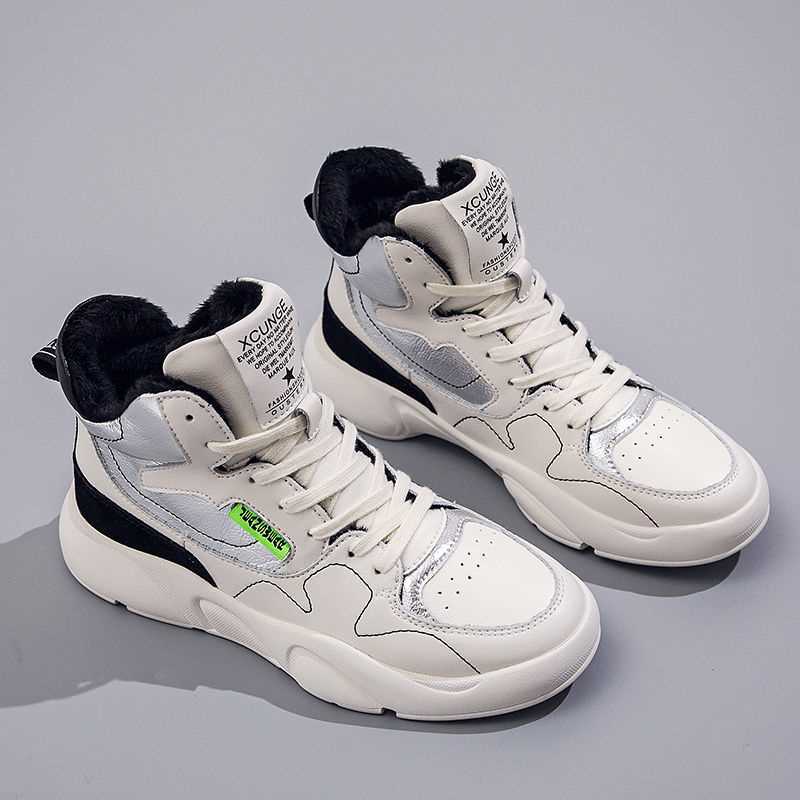 베이지 색 기모 + 고무 부드러운 바닥