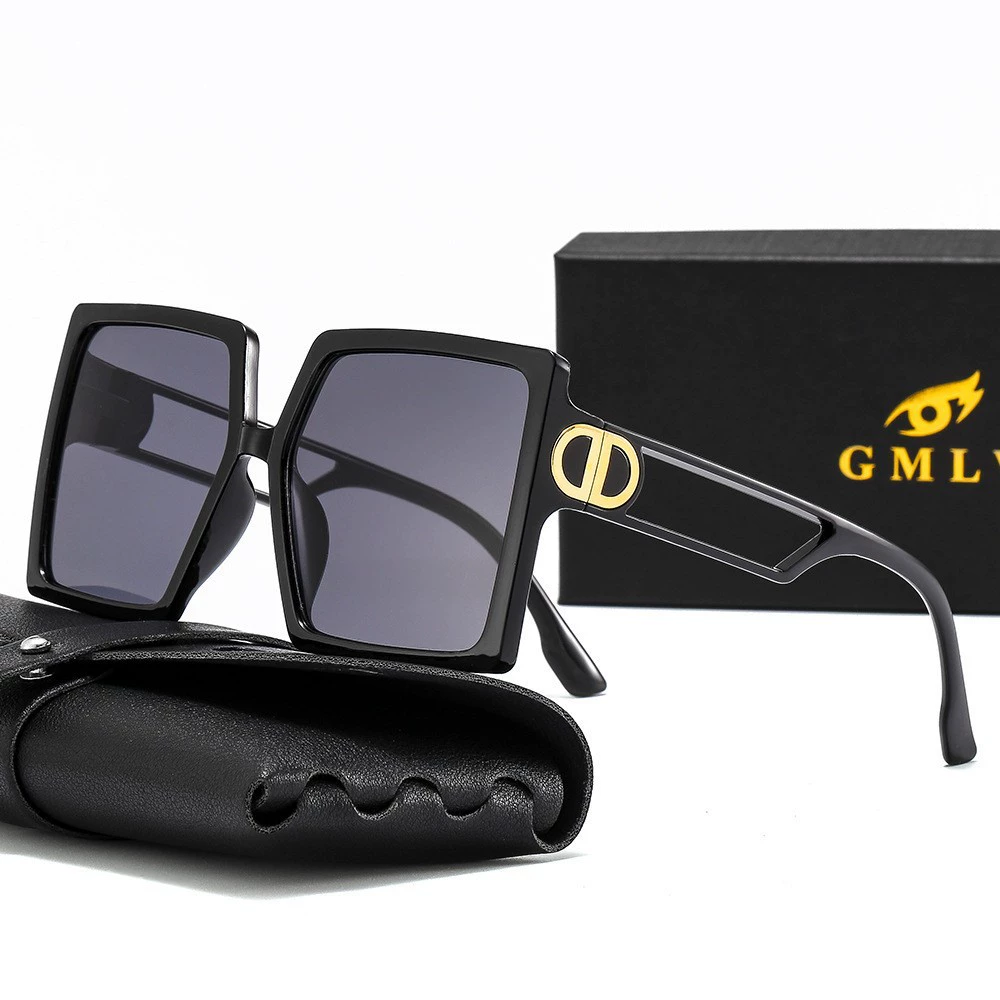 (Cross-border trading), fashionable square sunglasses, trend glasses solar-powered, city style, European style