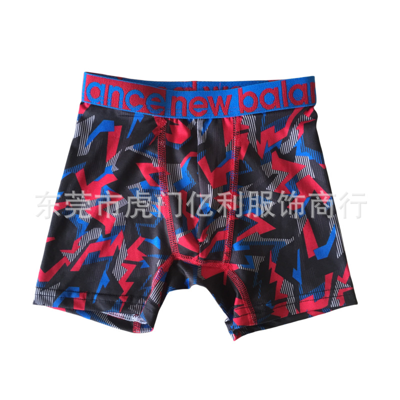 Shorts deportivos de secado rápido, transpirables y que absorben el sudor para niños, ropa interior deportiva roja, calzoncillos bóxer, se pueden usar al aire libre, para niños mayores.