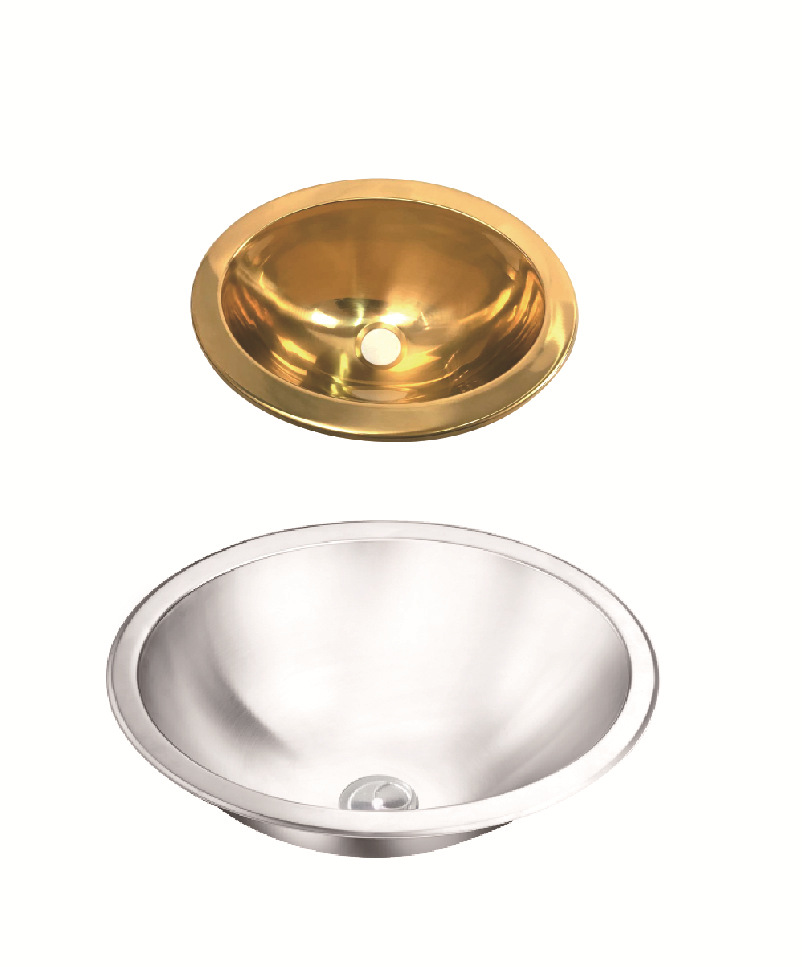 Venta directa de fábrica RV Acero inoxidable Fregadero dorado Yate Fregadero dorado RV Guangrun Accesorios de cocina y baño GR-560