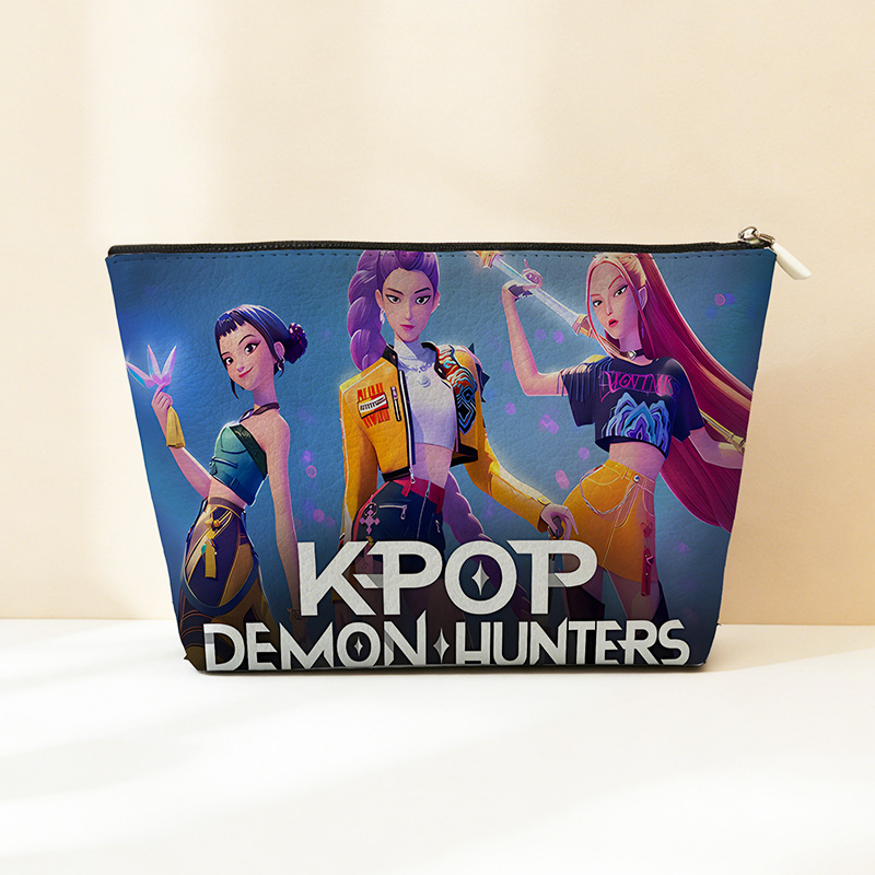 Explosión transfronteriza PU cuero caza de brujas bolsa de almacenamiento impermeable bolsa de maquillaje portátil bolsa de almacenamiento con cremallera bolsa pequeña