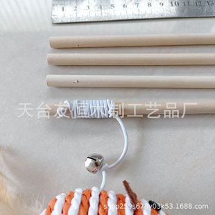 Youheng wooden cat stick wholesale wool embryo size 8*400mm lantern portable rod fishing rod round wood stick
