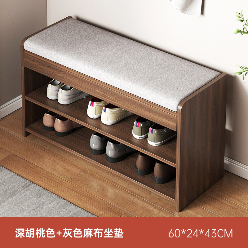 taburete de cambio de zapatos armario de almacenamiento de zapatos asiento taburete de puerta integrada puerta de entrada doméstica portable para sentarse en el soporte de zapatos de entrada taburete de zapatos