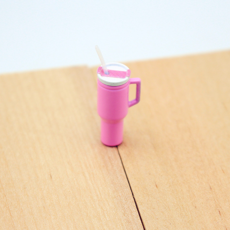 Dollhouse娃娃屋迷你保温杯模型仿真吸管水杯diy微缩食玩场景摆件|undefined