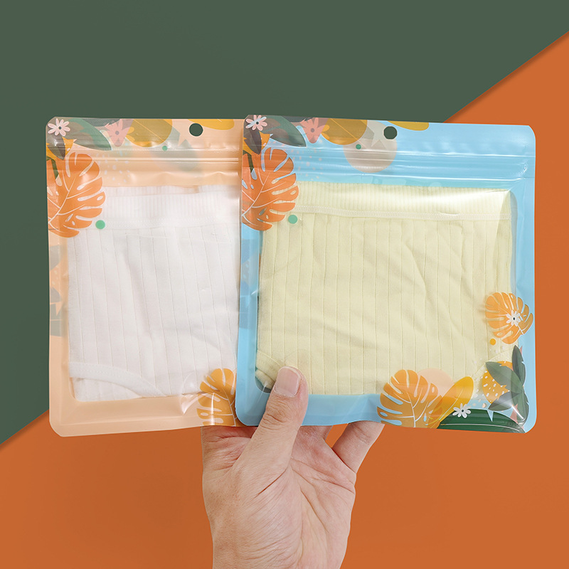 通用卡通透明拉链袋可爱内裤自封包装袋子ins美妆饰品玩具收纳袋