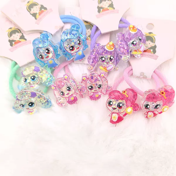 New Style of Wonderful and Cute Children's Exquisite Hair Ropes, Princess Cartoon Hair Ropes, Rubber Bands, Cute and Sweet Hair Accessories, Headwear Wholesale