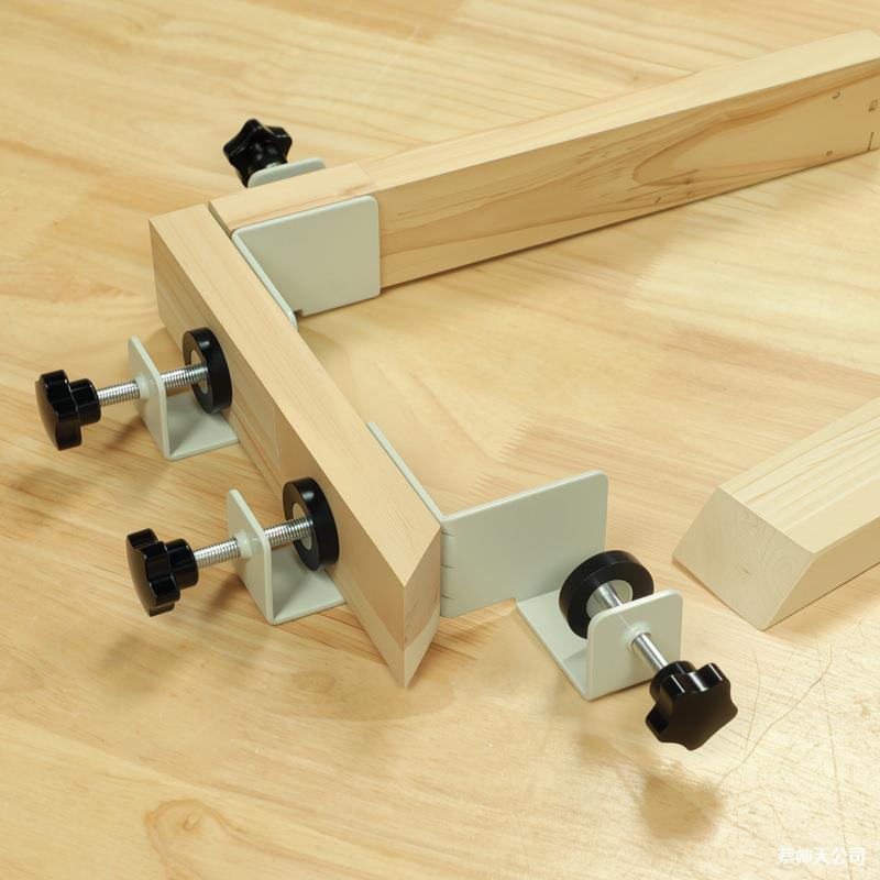 Woodworking Right-Angle Clamp 90-Degree Fixing Clamp Thickened Iron Wood Board Cabinet Strong Clamping Wood Board Splicing Double Clamp Fixing