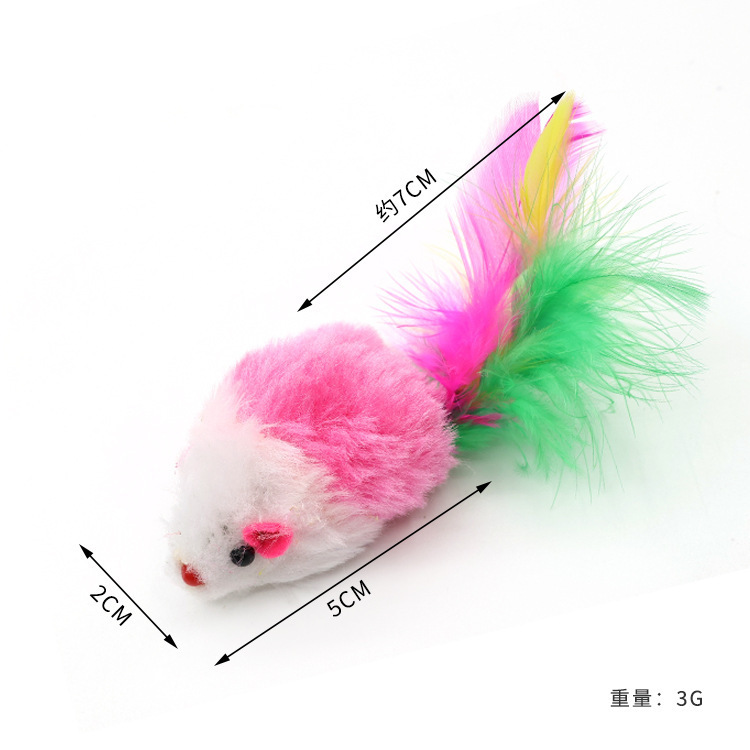 猫のおもちゃ、ぬいぐるみの小さなねずみ、カラフルな羽根、猫を楽しませる音の出る大きなねずみ、猫の自己刺激、ペットの猫とのインタラクション|undefined