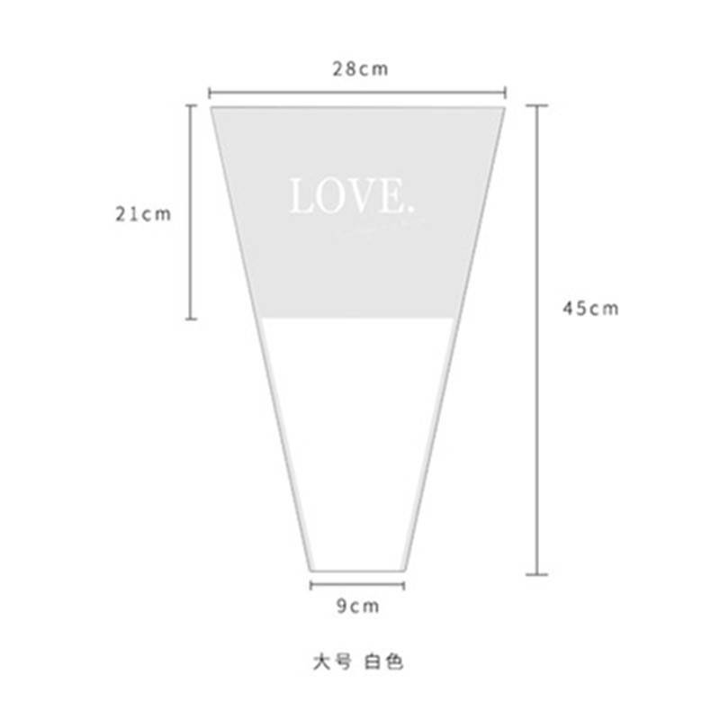 OPP英語マルチピースバッグ[白] 50枚/パック;(45CM*28CM)±5%