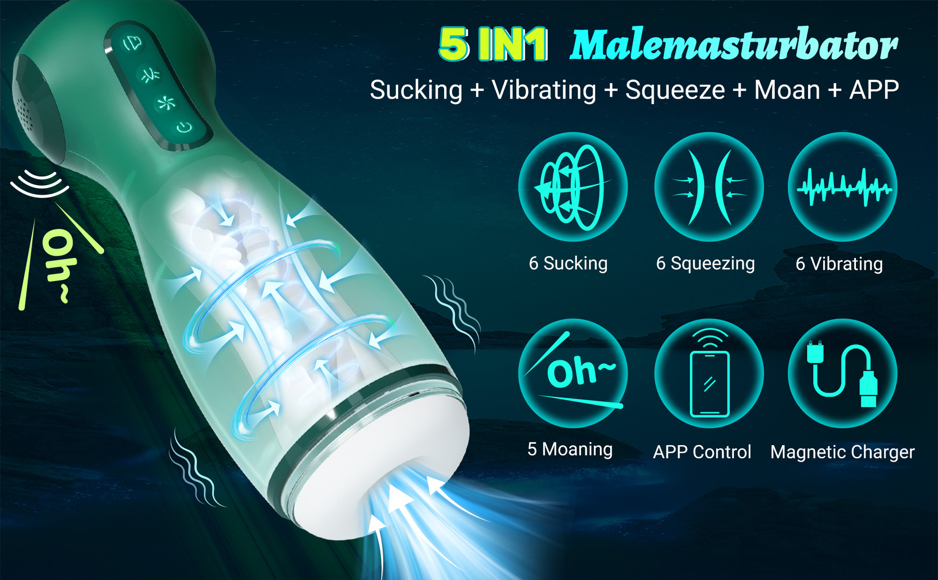 Male Masturbator With Vibration And App Control Airplane Cup_voghion.com