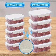FCM認証付きキッチン用鮮度保持ボックス、電子レンジ冷凍庫用密閉ボックス、プラスチック製弁当箱、冷蔵庫用フルーツ保存ボックス、バックル